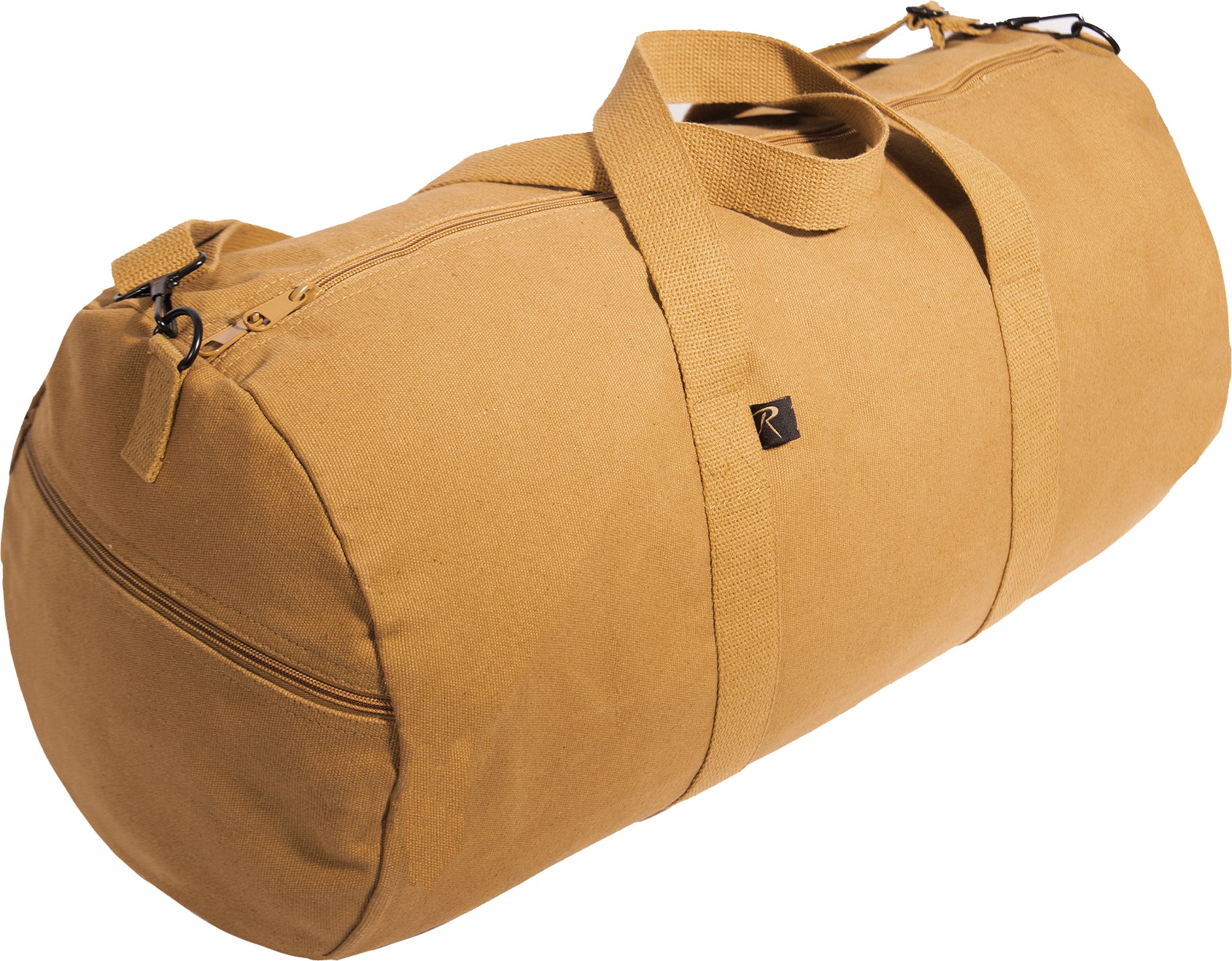 Coyote Brown Heavyweight Cotton Canvas Duffle Bag Sports Gym Shoulder & Carry Bag 24
