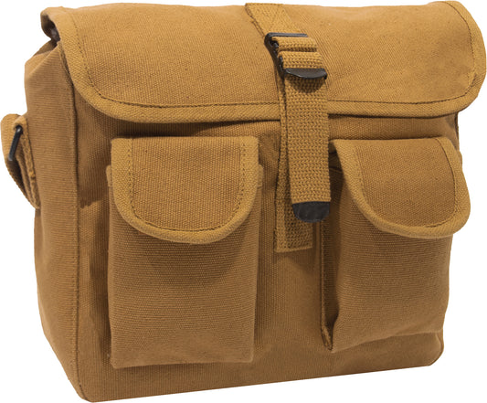 Coyote Brown - Canvas Ammo Shoulder Bag
