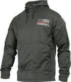 Grey - Thin Red Line Concealed Carry Hoodie
