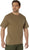 Brown Full Comfort Fit T-Shirt Polyester Cotton Army Tee