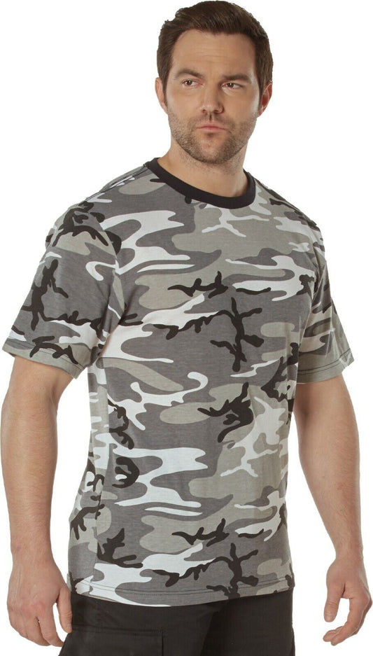 City Camo - Full Comfort Fit T-Shirt Polyester Cotton Army Tee