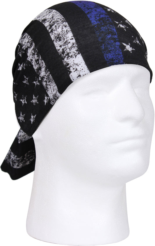Thin Blue Line - Multi-Use Neck Gaiter & Face Cover Tactical Lightweight Wrap