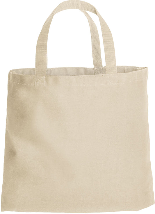 Natural - Heavyweight Cotton Canvas Solid Tote Carry Bag