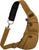 Coyote Brown - Crossbody Large Canvas Sling Backpack Bag