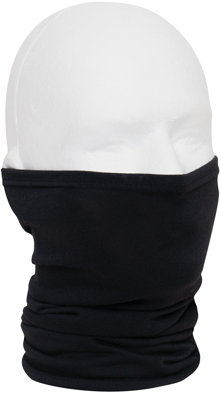Black - Multi-Use Neck Gaiter & Face Cover Tactical Lightweight Wrap (Kids)