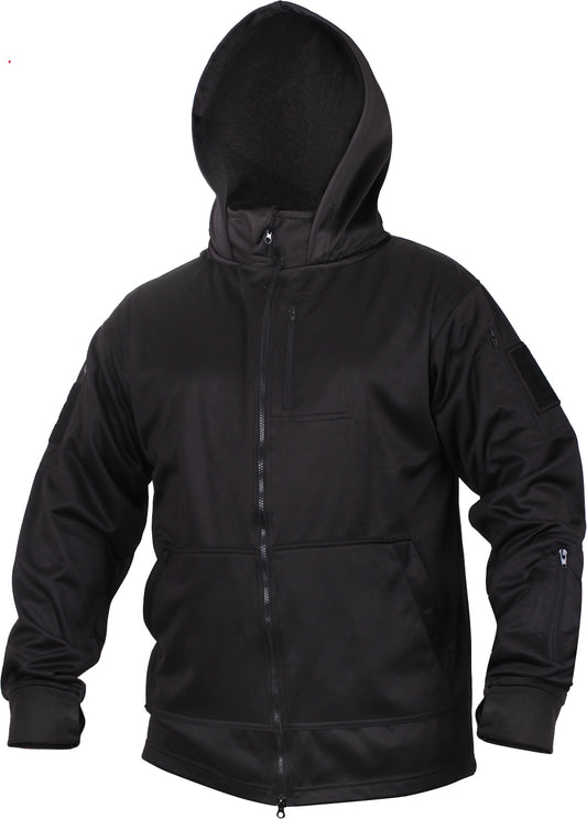 Black Tactical Zip Up Hoodie