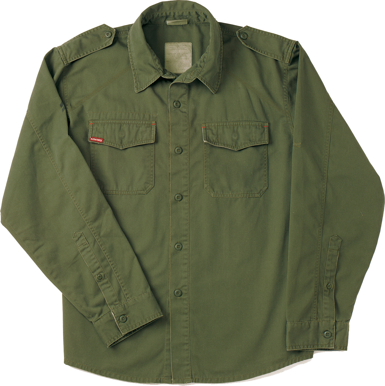 Olive Drab - Military Vintage Fatigue Shirt
