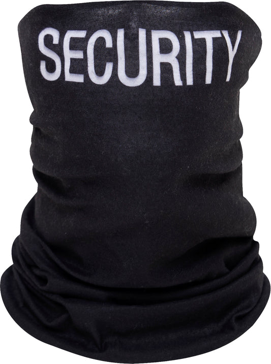 Black - SECURITY Lightweight Tactical Multi-Use Thin Neck Wrap, Polyester