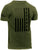 Olive Drab Veteran USA Flag T-Shirt