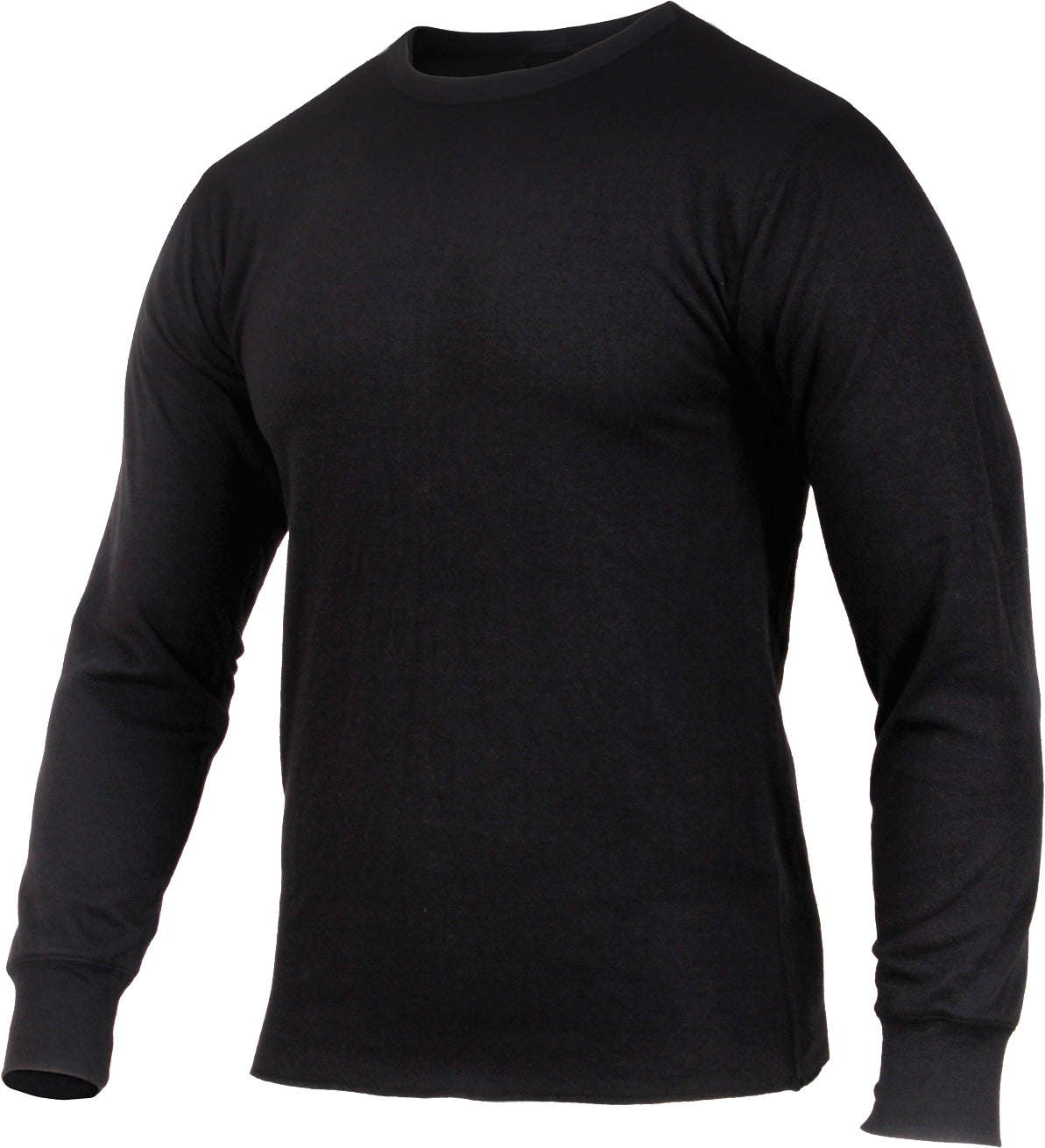 Black - Midweight Thermal Knit Top