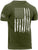 Olive Drab Distressed US Flag Athletic Fit T-Shirt