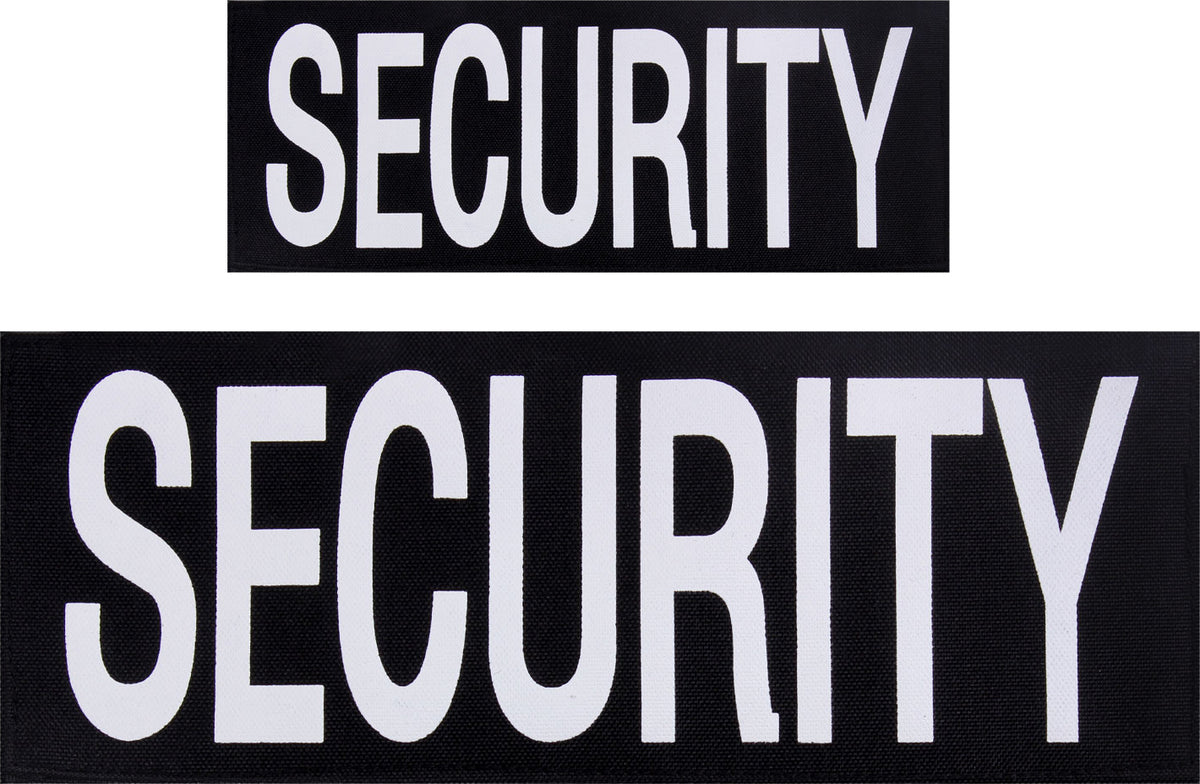 Security Patch Set Hook Back Law Enforcement Tactical Patch Set (1 Small + 1 Large)