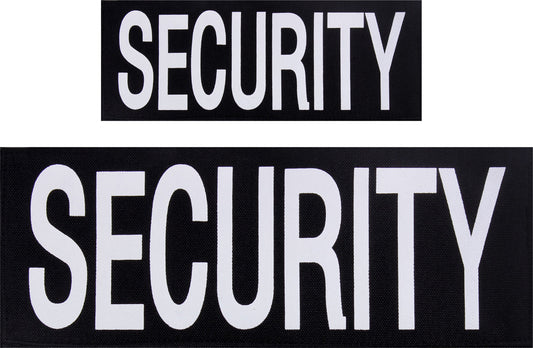 Security Patch Set Hook Back Law Enforcement Tactical Patch Set (1 Small + 1 Large)