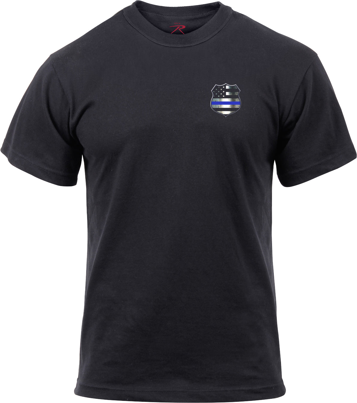 Black Thin Blue Line Shield T-Shirt