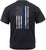 Black Thin Blue Line Shield T-Shirt