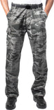 Black Camo - Relaxed Fit Zipper Fly BDU Pants