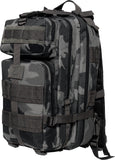 Black Camo - MOLLE Medium Transport Pack Compact Backpack