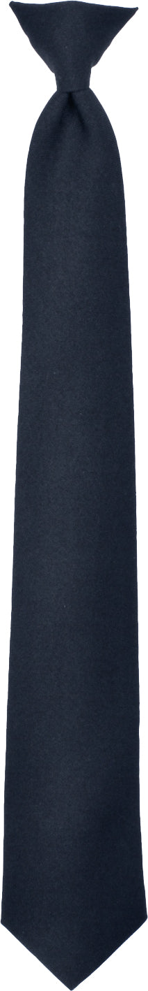 Midnight Navy Blue - Police Issue Clip-On Neckties 16"
