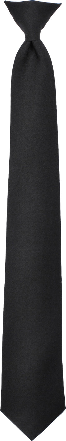 Black 22 Inches Police Issue Clip-On Neckties
