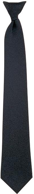 Black - Official Police Issue / Security Clip-On Necktie (20 in.)