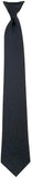 Black - Official Police Issue   Security Clip-On Necktie - 20 in.
