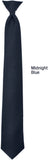 Midnight Navy Blue 20 Inches Police Issue Clip-On Neckties