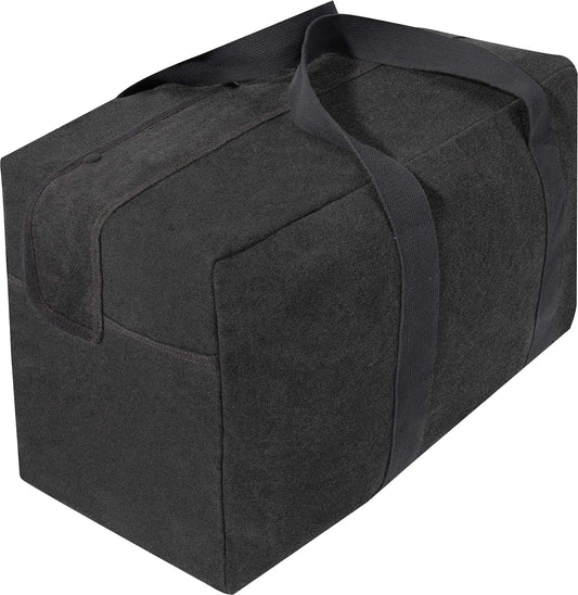 Charcoal Grey - Canvas Parachute Cargo Bag Extra Large Duffle Bag 75L