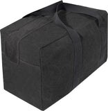 Charcoal Grey - Canvas Parachute Cargo Bag Extra Large Duffle Bag 75L