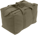 Olive Drab - Tactical Cotton Canvas Parachute Cargo Bag & Backpack