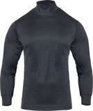 Black - Moisture Wicking Mock Turtleneck