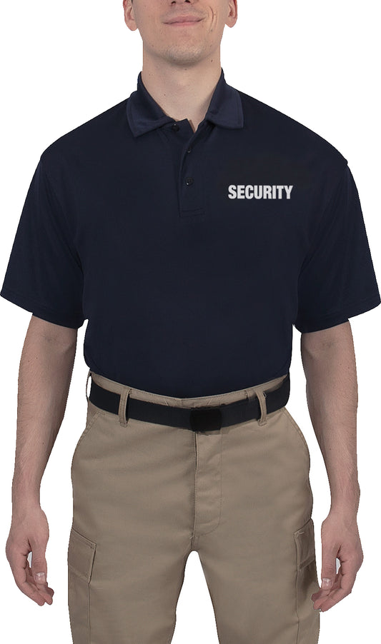 Midnight Navy Blue - Moisture Wicking Security Polo Shirt