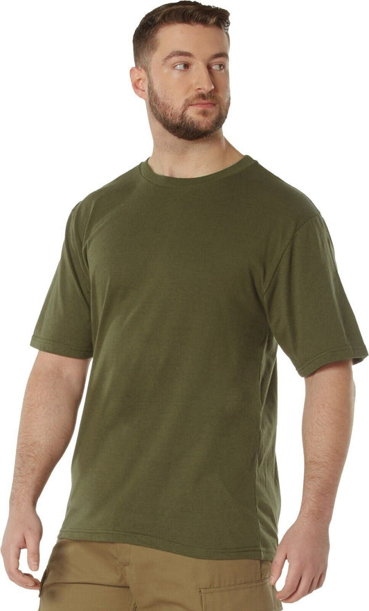 Olive Drab - Full Comfort Fit T-Shirt Polyester Cotton Army Tee