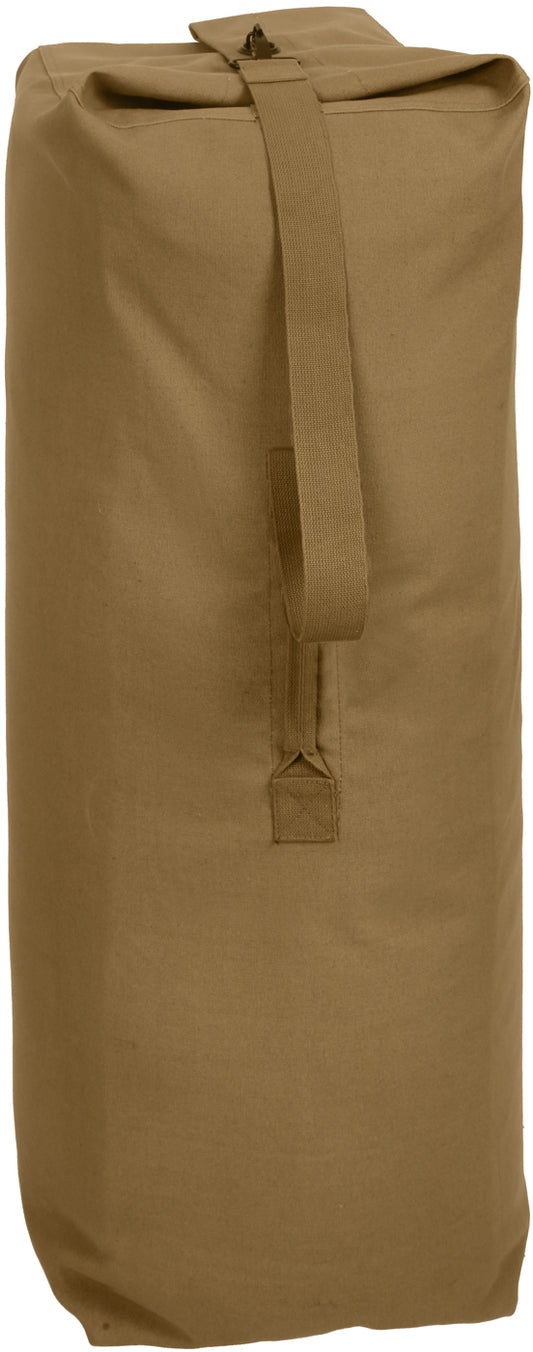 Coyote Brown - Heavyweight Top Load Canvas Duffle Bag 21" x 36"