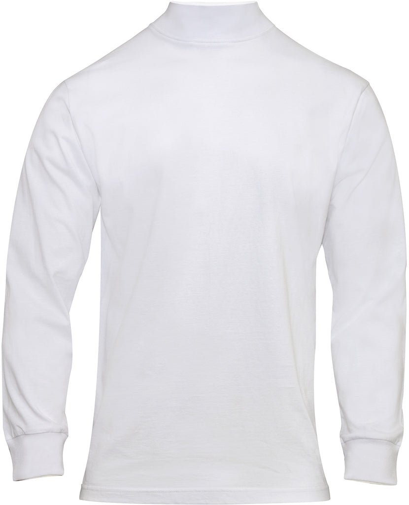 White - Mock Turtleneck Sweater - Galaxy Army Navy