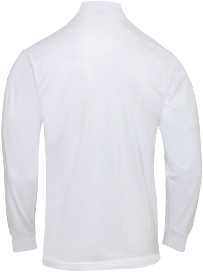 White - Mock Turtleneck Sweater