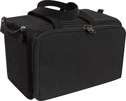 Black - Tactical Cotton Canvas Shooting Range Gun Carry Bag