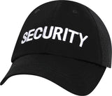 Black Security Mesh Back Tactical Cap