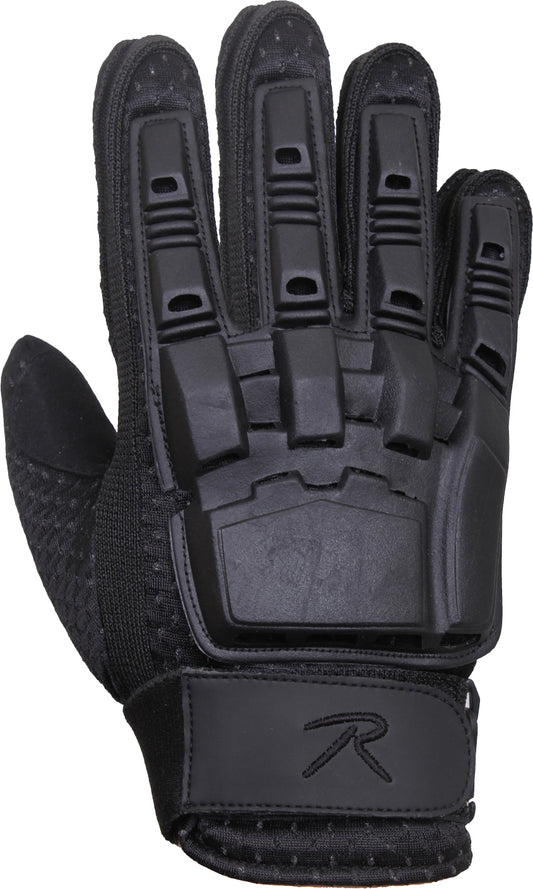 Black Armored Hard Back Tactical Gloves