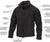 Black Stealth Ops Soft Shell Tactical Jacket
