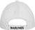 White Deluxe Eagle, Globe & Anchor Low Profile Cap
