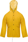 Yellow - Heavy Duty PVC Hooded Rain Jacket