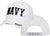 White US NAVY Baseball Hat Adjustable Low Profile USN Deluxe 3D Embroidery Ball Cap