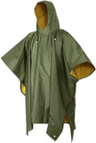 Olive Drab To Yellow - PVC Reversible Poncho