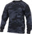 Midnight Blue Camo Long Sleeve Color Camo T-Shirt