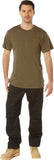 Brown Cotton / Polyester Pocket T-Shirt