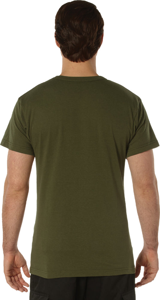 Olive Drab - Cotton / Polyester Pocket T-Shirt