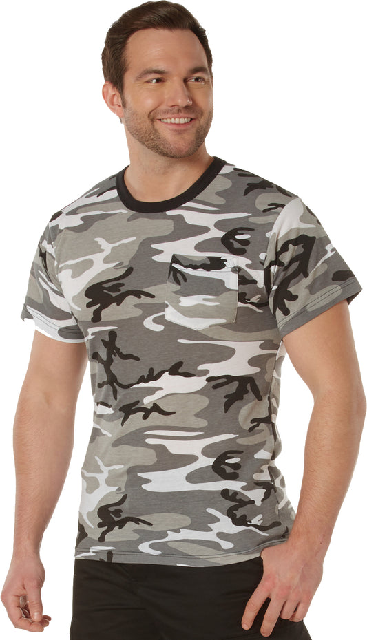City Camo - Tactical Short Sleeve Pocket T-Shirt, Poly/Cotton
