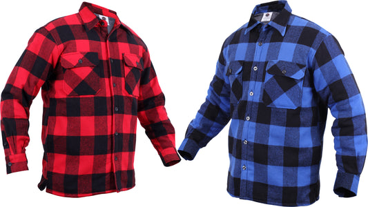Buffalo Plaid - Sherpa Lined Flannel Jacket