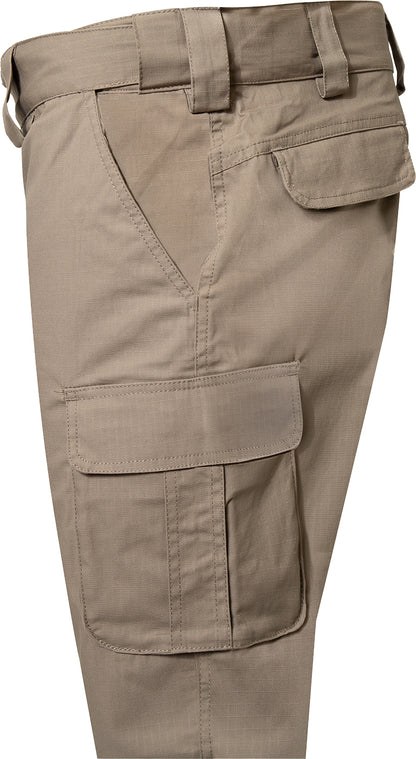Khaki - Tactical 10-8 Lightweight Field Pants - Poly Cotton Spandex Rip-Stop - Zipper Fly