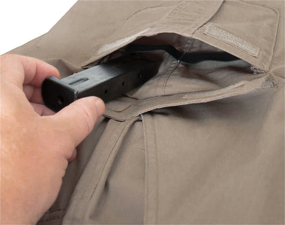Khaki - Tactical 10-8 Lightweight Field Pants - Poly Cotton Spandex Rip-Stop - Zipper Fly